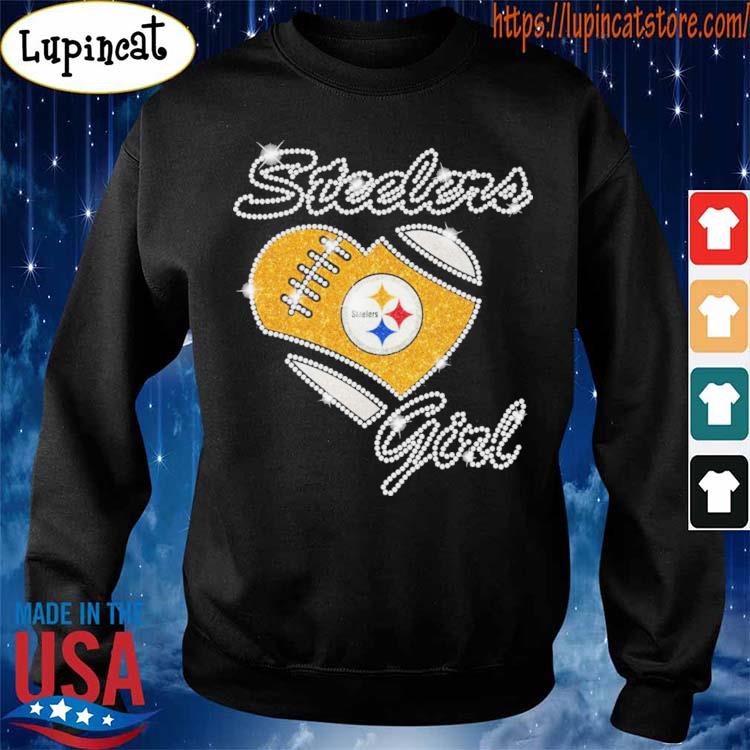 Pittsburgh Steelers Girl Heart Diamond T Shirt Trend T Shirt Store