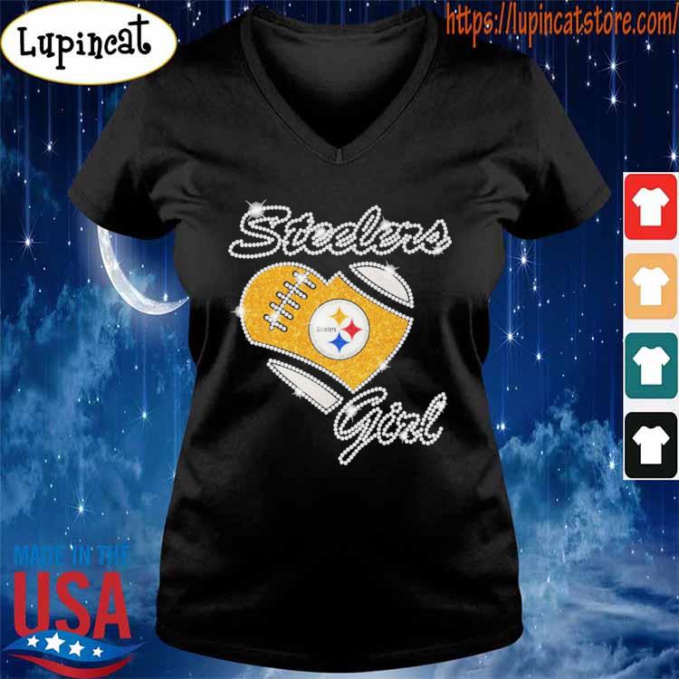 Pittsburgh Steelers Girl Heart Diamond T Shirt Trend T Shirt Store