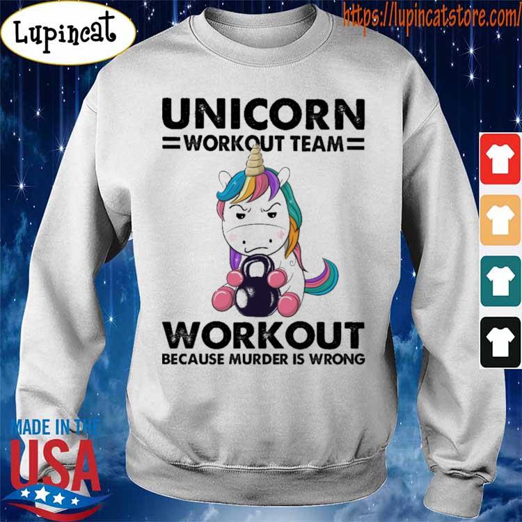 Unicorn workout sale shirt