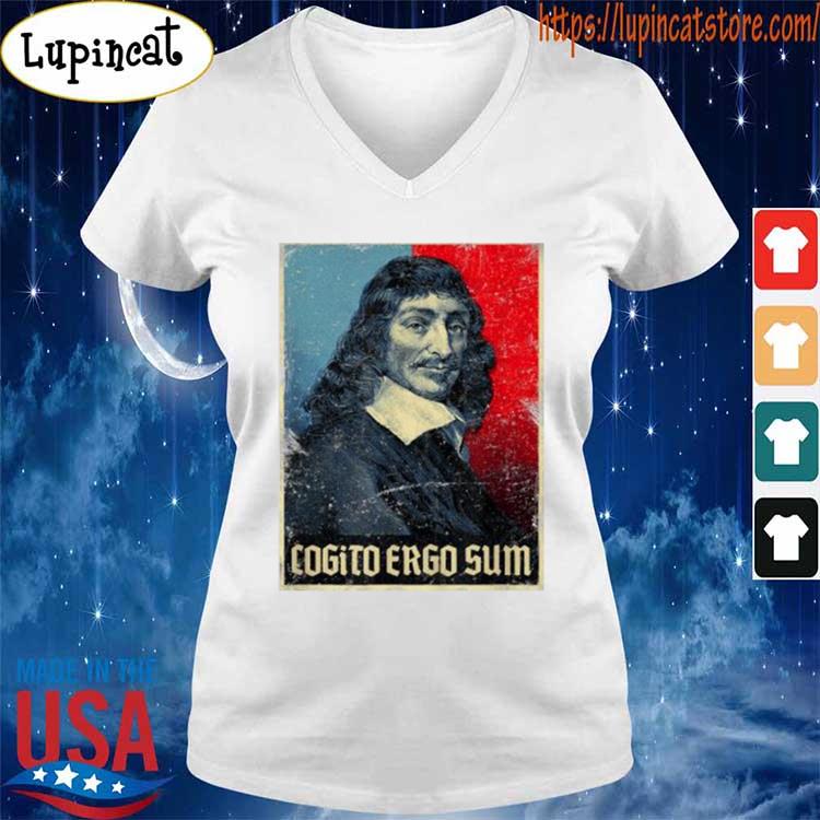 Official Cogito Ergo Sum Rene Descartes Principles Philosophy Vintage Shirt Hoodie Sweater Long Sleeve And Tank Top