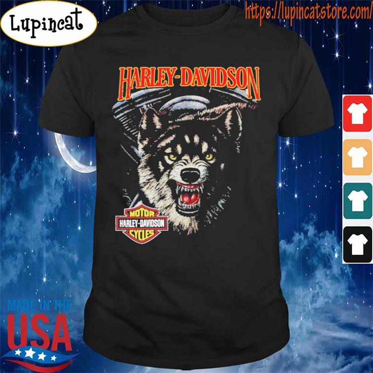 harley davidson wolf shirt