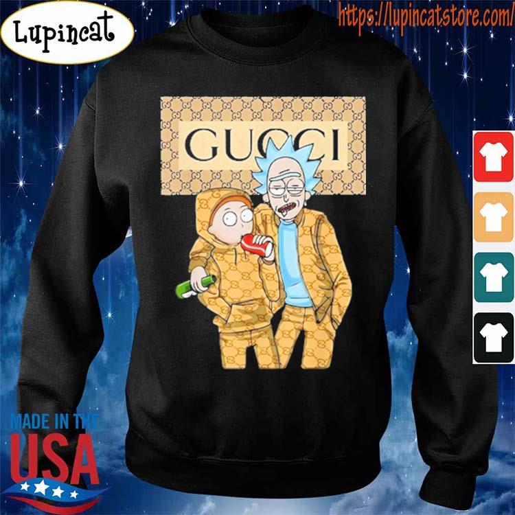 Official Rick and Morty Gucci logo 2021 shirt, hoodie, sweater, long sleeve  and tank top