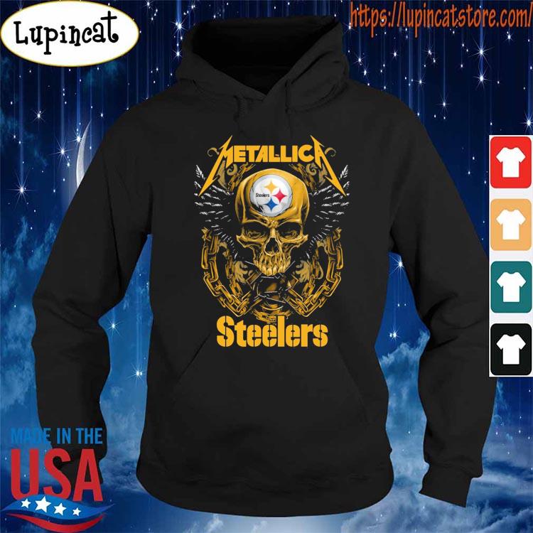 Skull Metallica Pittsburgh Steelers Shirt - High-Quality Printed Brand