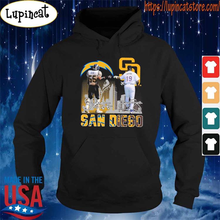 San Diego Junior Seau and Tony Gwynn San Diego Padres City San Diego  signatures shirt, hoodie, sweater, long sleeve and tank top