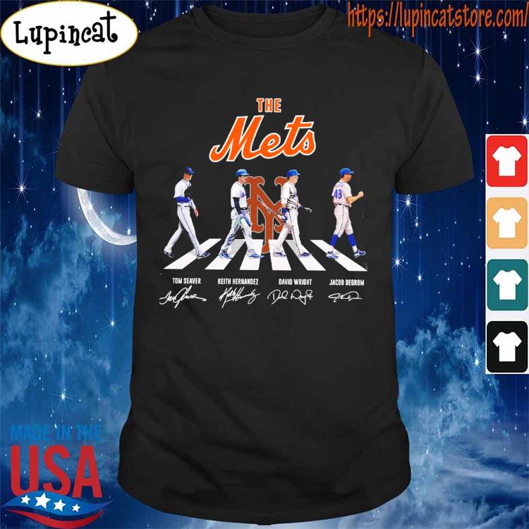 The Mets Tom Seaver Keith Hernandez David Wright Jacob Degrom Abbey Road  signatures shirt, hoodie, sweater, long sleeve and tank top