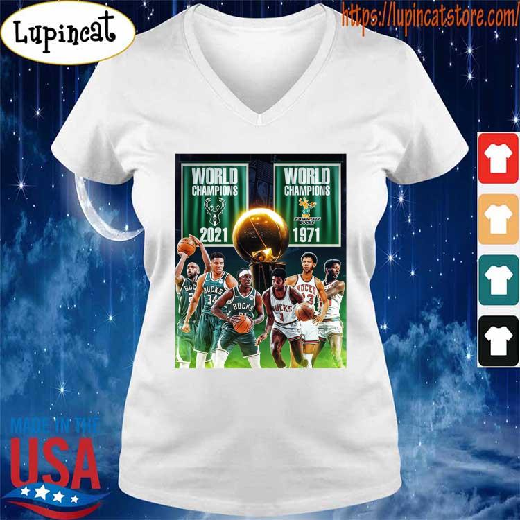 1971 2021 Milwaukee Bucks 2x World Champions NBA shirt ...