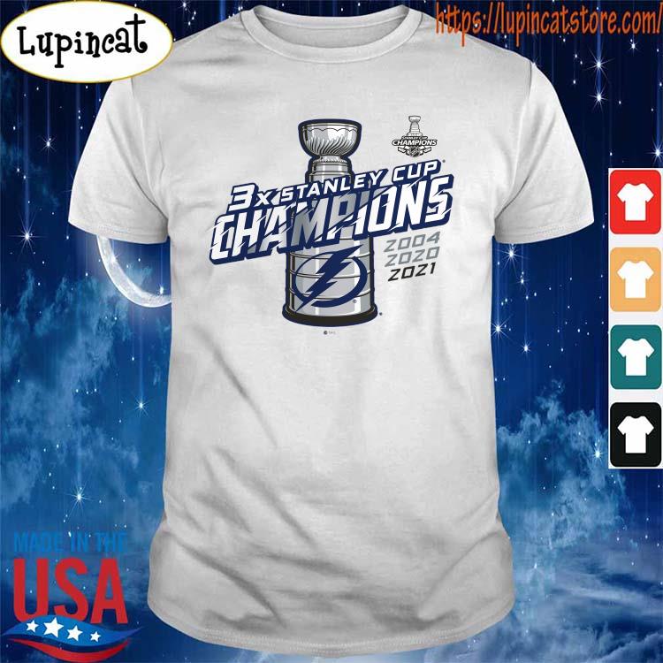 Tampa Bay Lightning 3x Stanley Cup Champions 2004 2020 2021 shirt, hoodie,  sweater, long sleeve and tank top