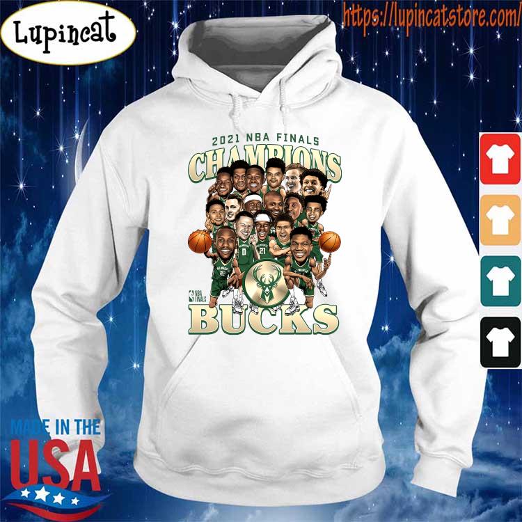 Milwaukee Bucks 2021 NBA Finals Champions Team Caricature Roster shirt,  hoodie, sweater, long sleeve and tank top