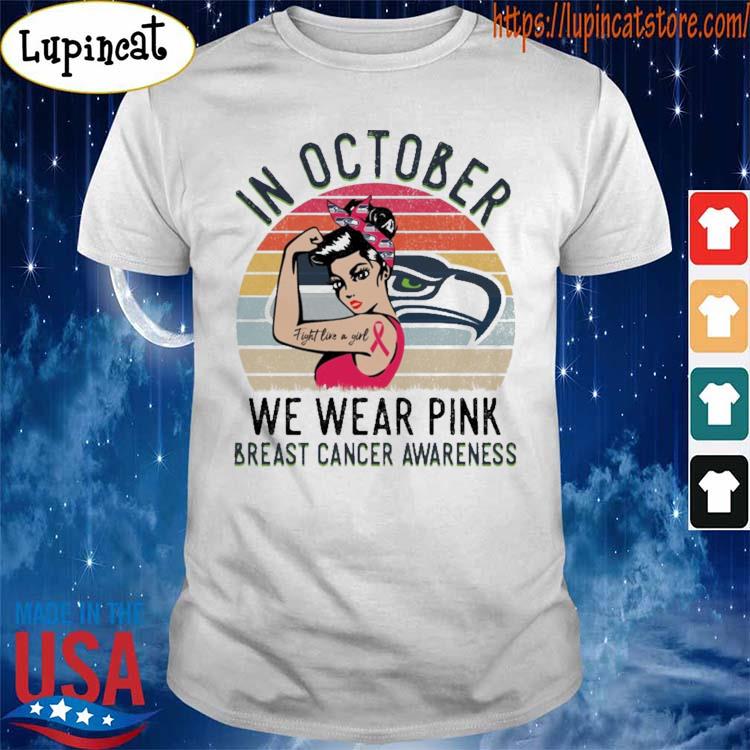 Vintage Strong Girl Fight Like Los Angeles Dodgers In October we wear Pink  Breast Cancer Awareness Shirt, hoodie, sweater, long sleeve and tank top