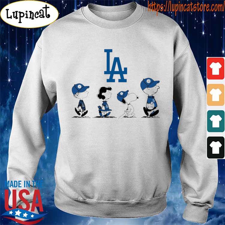 The Peanut Character Charlie Brown And Snoopy Walking With Los Angeles  Dodgers Baseball Shirt, hoodie, sweater, long sleeve and tank top