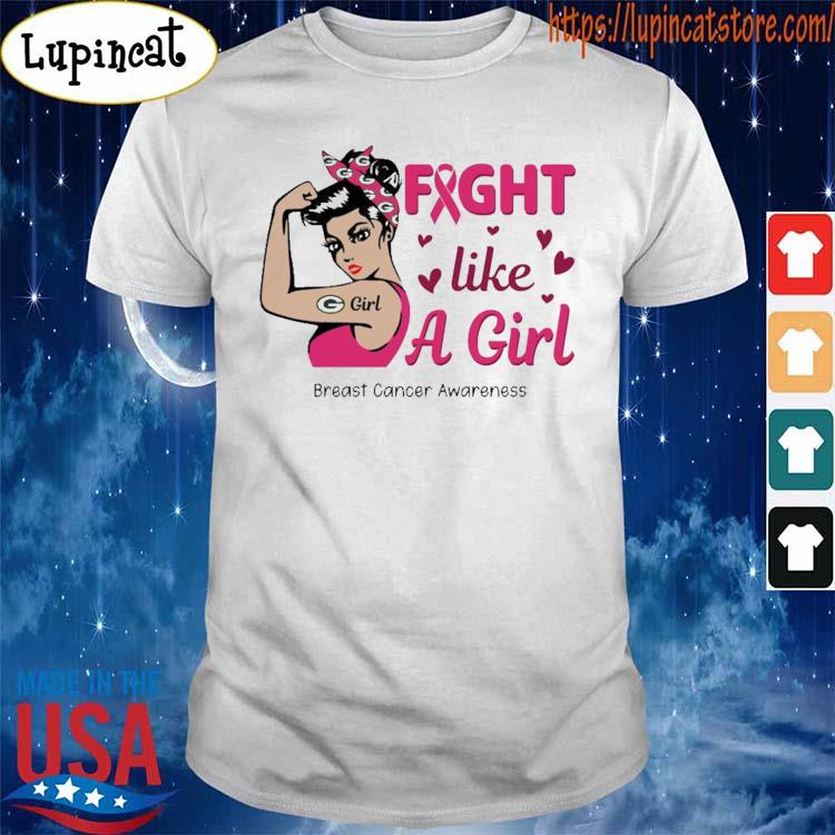 Packers fight like a girl Breast Cancer shirt - Trend T Shirt