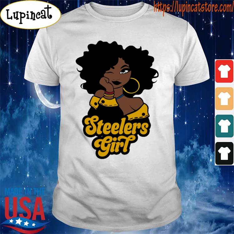 Black women Steelers natural Steelers girl shirt, hoodie, sweater, long  sleeve and tank top