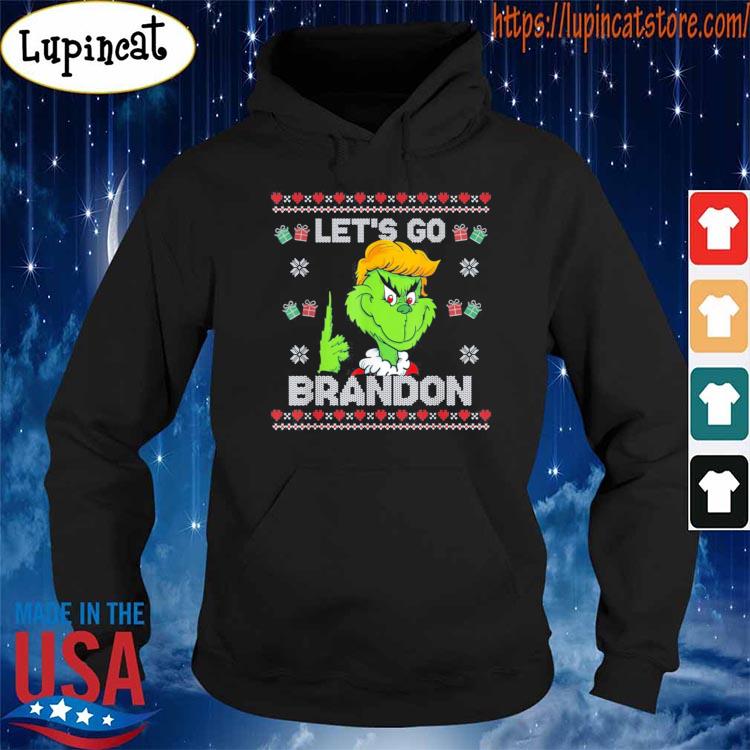 Donald Trump The Grinch Let's Go Brandon FJB Ugly Christmas Sweater, hoodie,  sweater, long sleeve and tank top