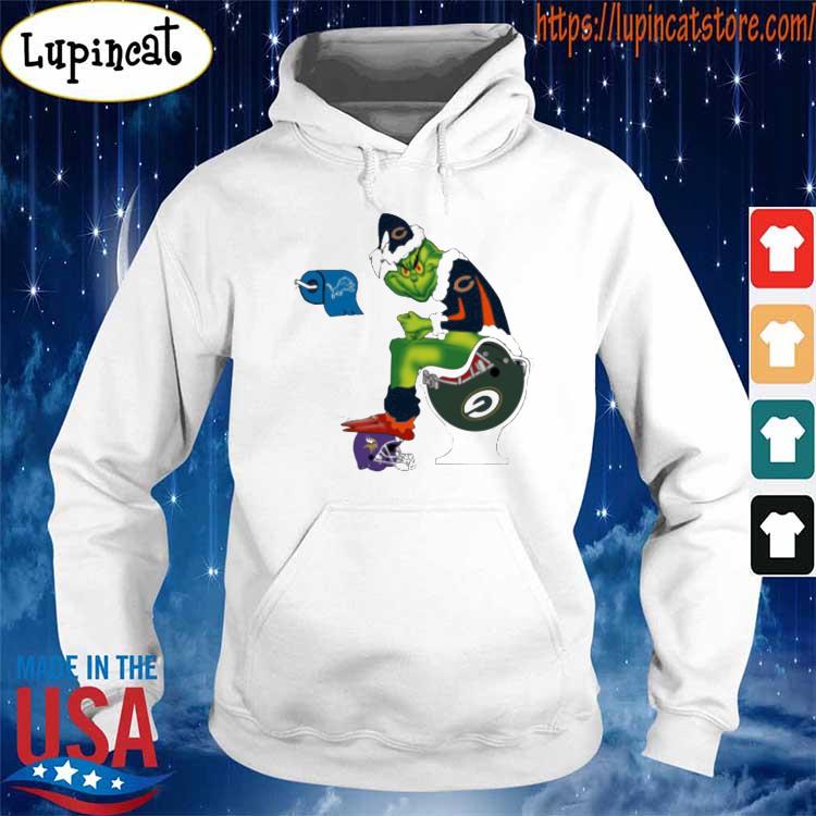 Grinch Nfl Chicago Bears and Green Bay Packers and Minnesota Vikings  Detroit Lions toilet paper shirt, hoodie, sweater, long sleeve and tank top