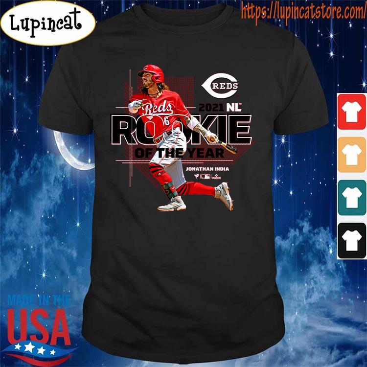 Men's Cincinnati Reds Jonathan India Fanatics Branded Red 2021 NL Rookie of  the Year T-Shirt