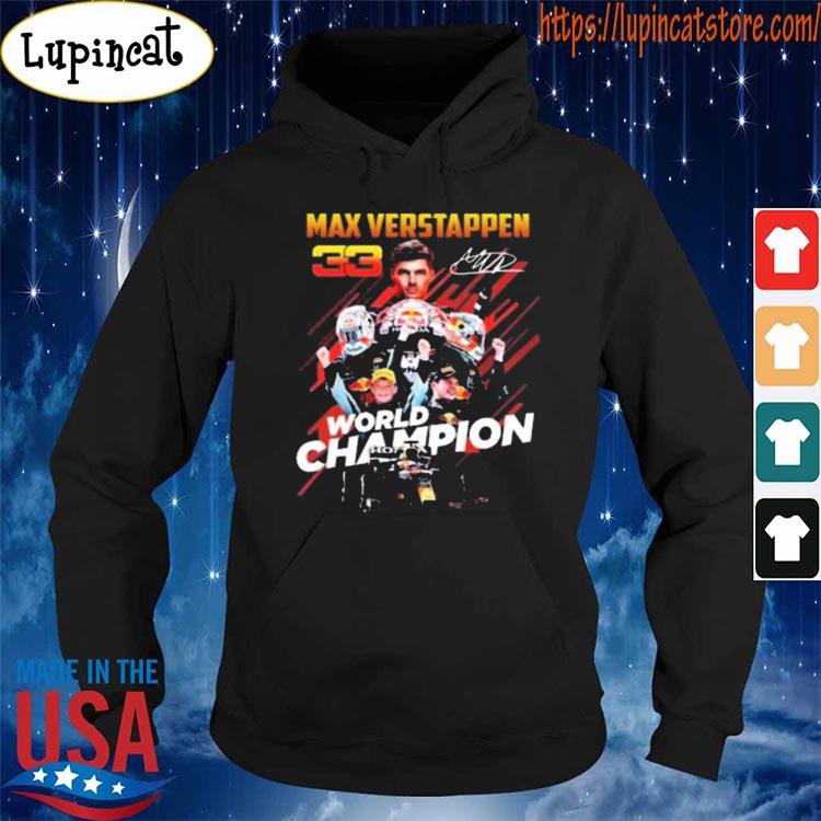 33 Max Verstappen World Champions 2021 signatures shirt, hoodie