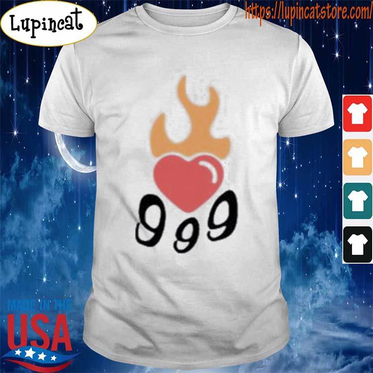 Juice Wrld Death Merch 999 Burning Hearts Shirt, hoodie, sweater