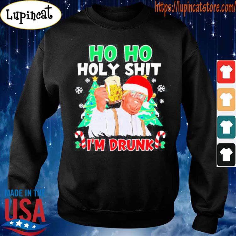 Official Ho Ho Holy Shit I'm Drunk Beer Trump Christmas Pajama X