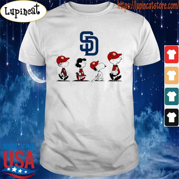 The Peanut Character Snoopy And Friends San Diego Padres Shirt