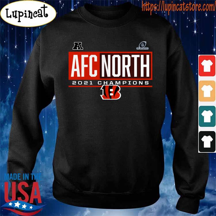 Awesome cincinnati Bengals 2021 AFC West Division Champions Blocked  Favorite Merch T-Shirt, hoodie, sweater, long sleeve and tank top