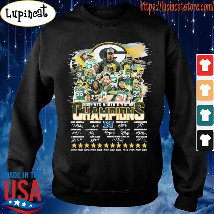 Green Bay Packers NFC North Division Champions 2002-2021 shirt, hoodie,  sweater, long sleeve and tank top