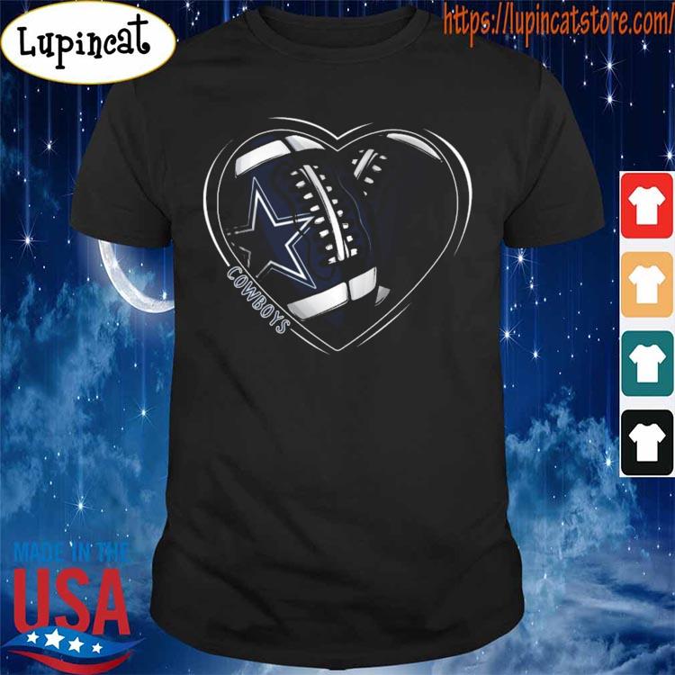 Diamond Dallas Cowboys heart shirt, ladies shirt, hoodie and sweater