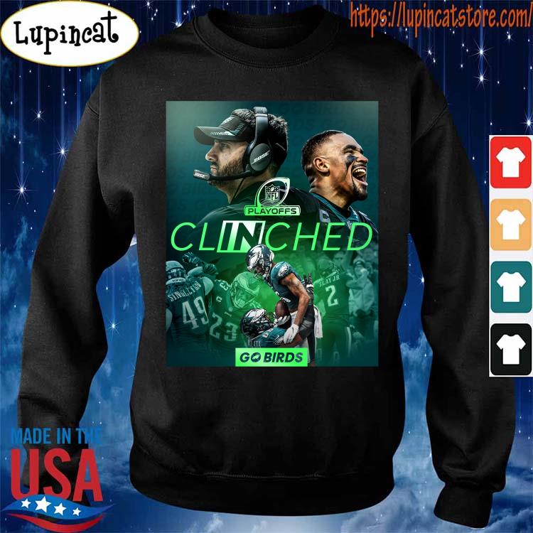 Philadelphia Eagles Go Birds Playoffs Clinched shirt - Kingteeshop