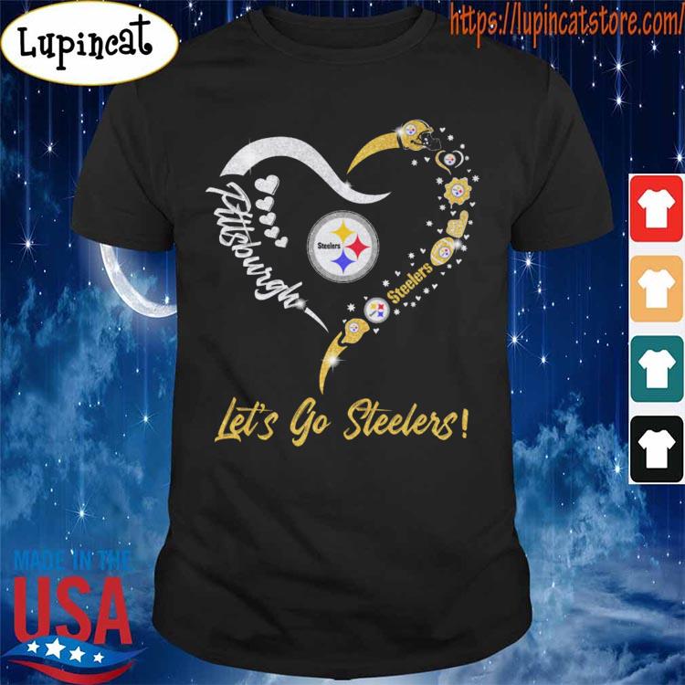 Real Women love football smart women love the Pittsburgh Steelers diamond  heart 2023 shirt, hoodie, sweater, long sleeve and tank top