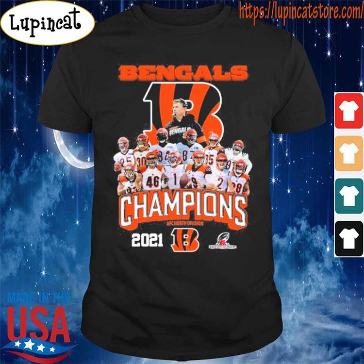 Cincinnati Bengals 2021 2022 AFC North Division Champions signatures  T-shirt, hoodie, sweater, long sleeve and tank top