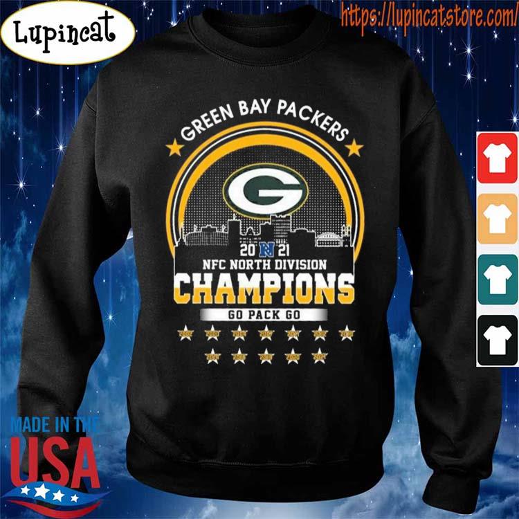 Green Bay Packers 2021 North Division Champs Trophy T-Shirt - Bluefink in  2023