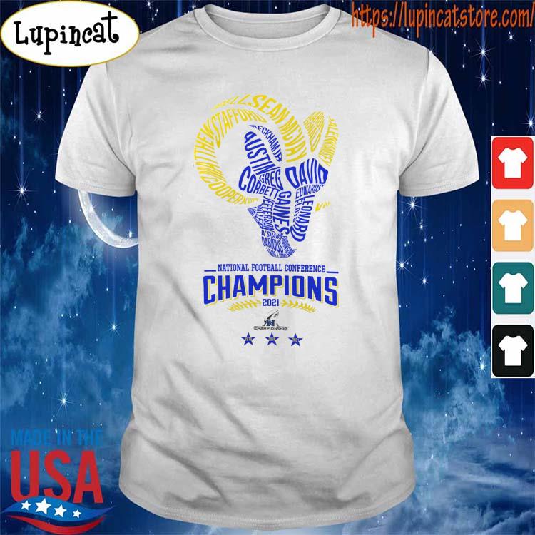 Los angeles rams nfc champions 2021 nfl football fan shirt los angeles rams  champions shirt, hoodie, longsleeve tee, sweater