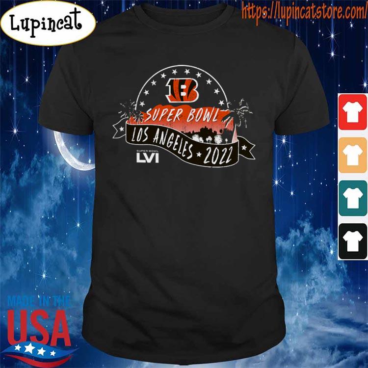 Men's Majestic Threads Black Cincinnati Bengals Super Bowl LVI Bound  Hollywood T-Shirt