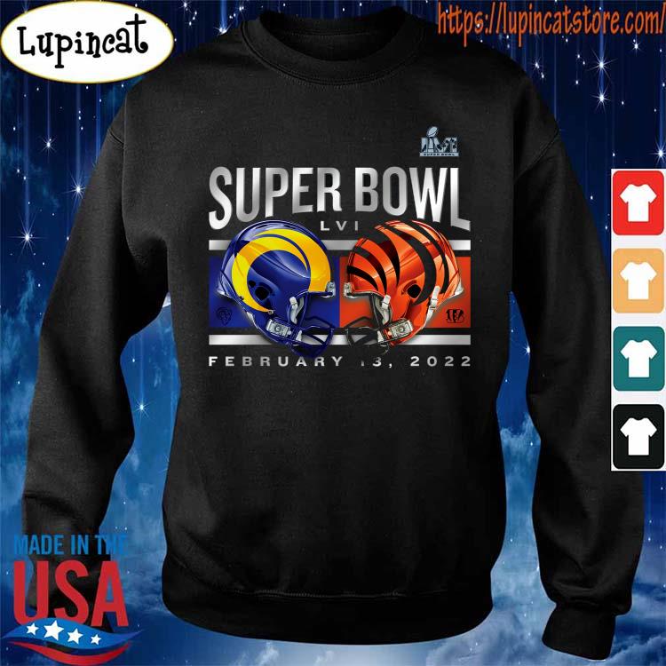 Cincinnati Bengals vs. Los Angeles Rams Super Bowl LVI Matchup Big & Tall  Dueling T-Shirt - Black, hoodie, sweater, long sleeve and tank top