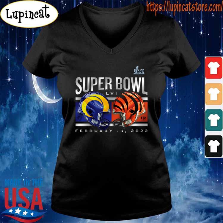 Cincinnati Bengals vs. Los Angeles Rams Super Bowl LVI Matchup Big & Tall  Dueling T-Shirt - Black, hoodie, sweater, long sleeve and tank top