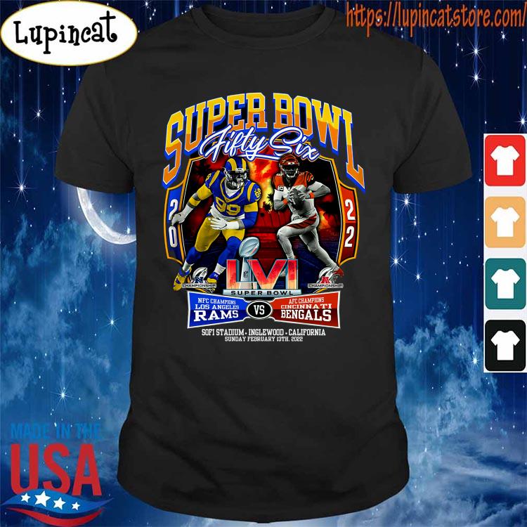 Los Angeles Rams Vs Cincinnati Bengals Super Bowl 2022 T-Shirt - Trends  Bedding