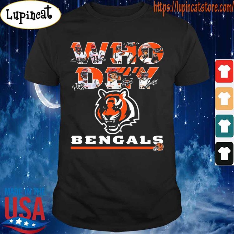 Buy Cincinnati Bengals Who Dey Team Signature Shirt For Free