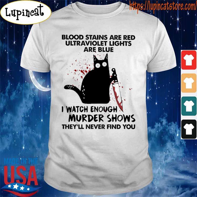 Black Cat I'm ok it's not my blood 2023 shirt, hoodie, sweater, long sleeve  and tank top