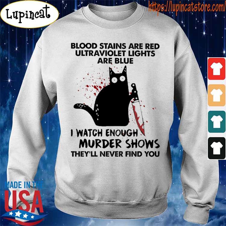 Black Cat I'm ok it's not my blood 2023 shirt, hoodie, sweater, long sleeve  and tank top