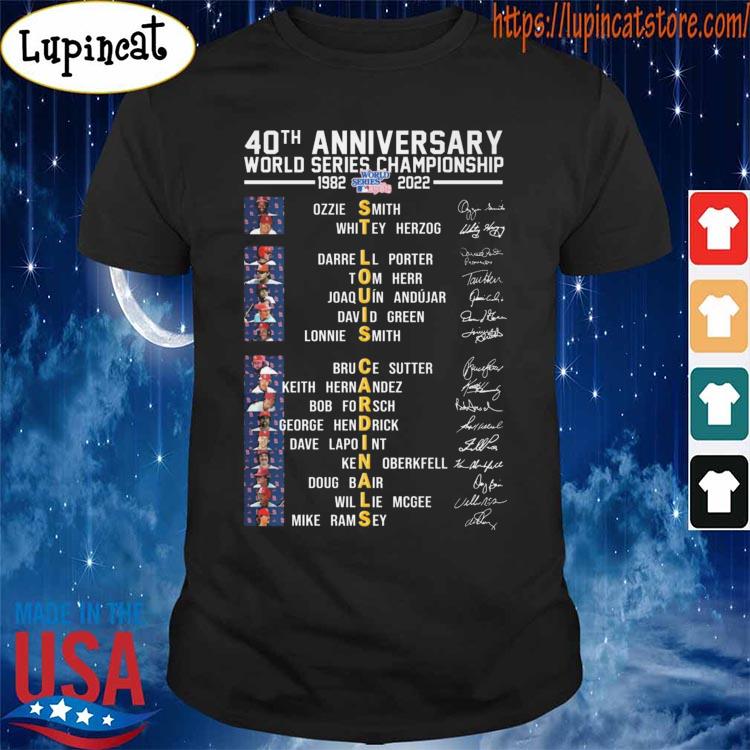 1982 World Series Champions ST. LOUIS CARDINALS 40th Anniversary