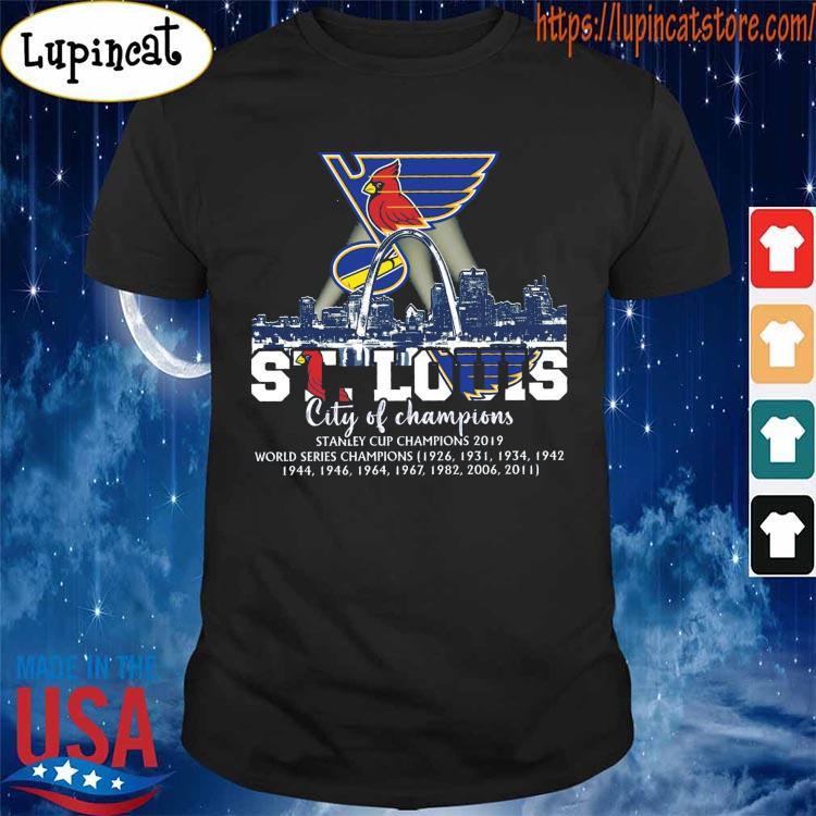 St Louis Cardinals And St Louis Blues St Louis City Of Champions 2022 Shirt  Trending Unisex T-Shirt