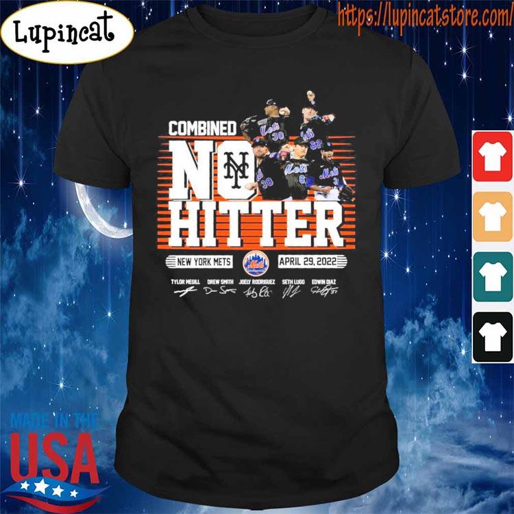 Official Combined No Hitter New York Mets April 29 - 2022 Signatures T-Shirt,  hoodie, sweater, long sleeve and tank top