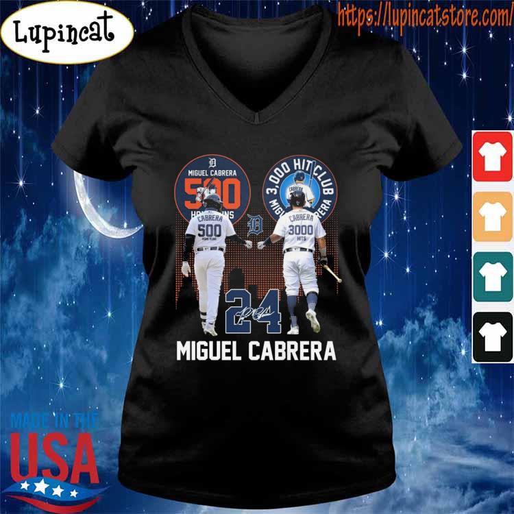 Miguel Cabrera 500 Hitclub Miguel Cabrera Signature Shirt, hoodie,  longsleeve, sweatshirt, v-neck tee