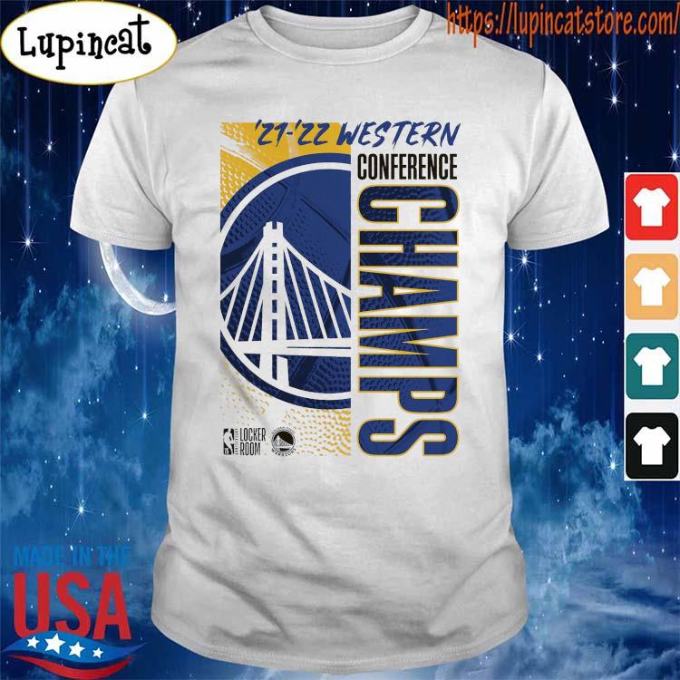 Golden State Warriors 2021-2022 Western Conference Champions Locker Room T- Shirt - Online Shoping
