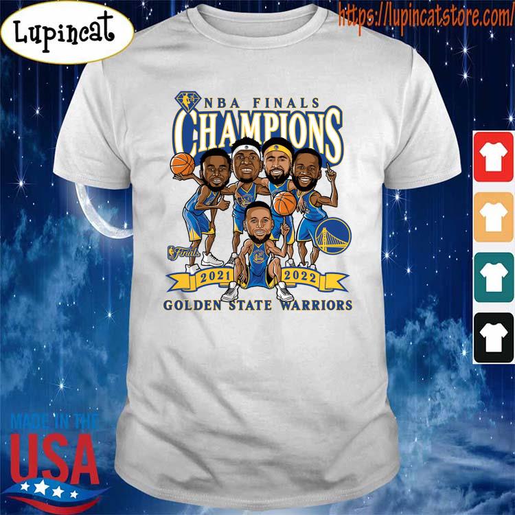Golden State Warriors 2022 NBA Finals Champions Caricature T-Shirt