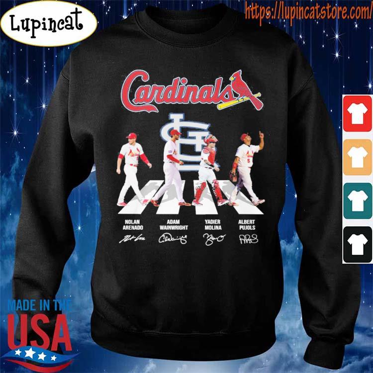 St Louis Cardinals Arenado Wainwright Molina and Pujols Abbey Road  Signatures Shirt, hoodie, sweater, long sleeve and tank top