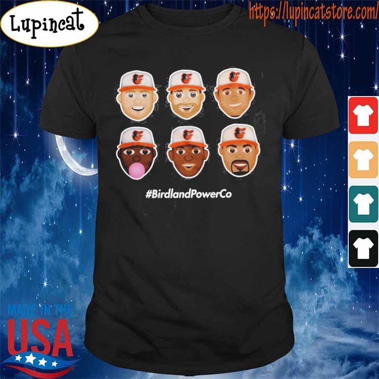 Birdland Power Co Homerun Emoji Orange Shirt