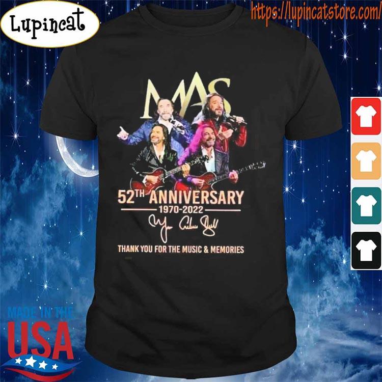 MAS Band 52th anniversary 1970-2022 thank you for the Music and memories signatures shirt
