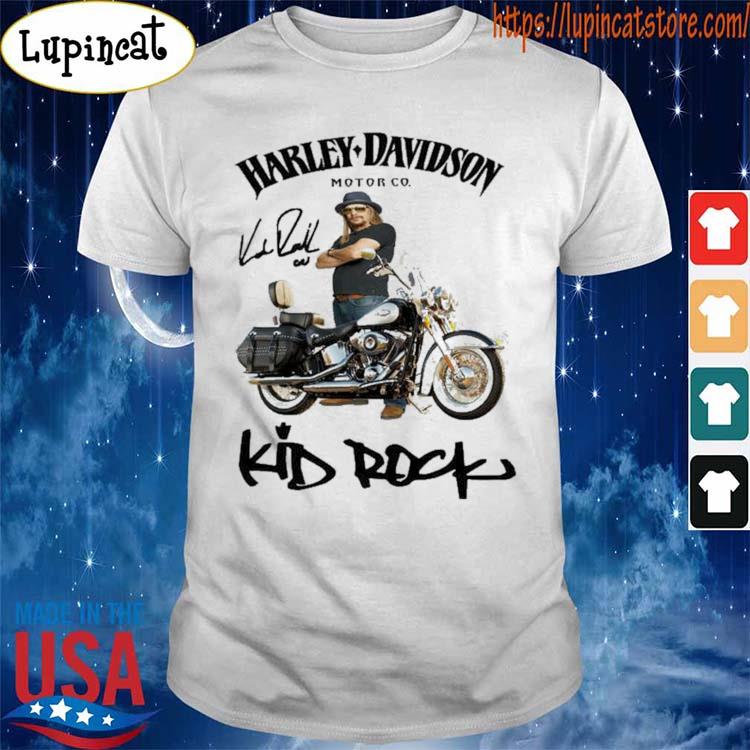 Harley Davidson Motor CO Kid Rock signature shirt