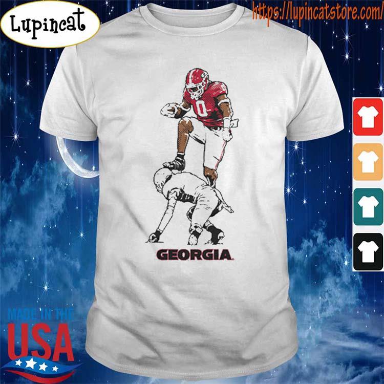 Georgia Football Darnell Washington Hurdle Signature Shirt