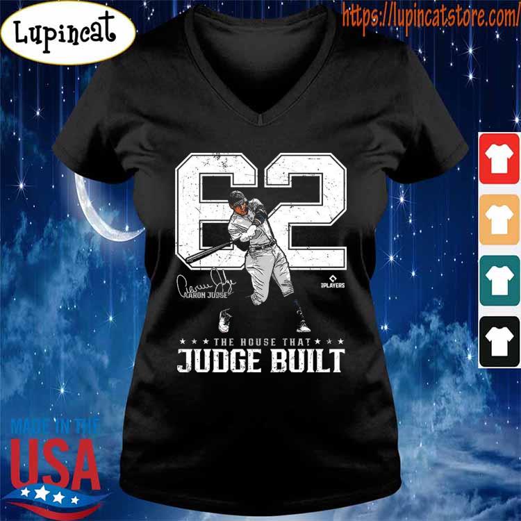 Official Aaron Judge 62 The House That Judge Built signature shirt